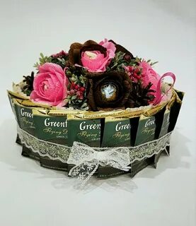 Букеты из конфет и чая своими руками