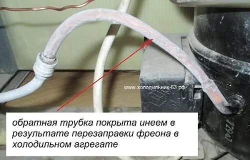 Обмерзает трубка компрессора холодильника Индезит. Почему стучит холодильник