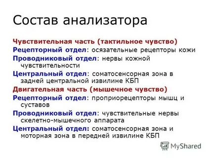 Параметры анализаторов
