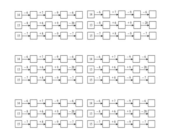 Задания для 1 класса по математике Цепочки примеров. Числовые Цепочки 1 класс. Цепочки примеров сложение вычитание 2 класс. Математические Цепочки примеров 2 класс.