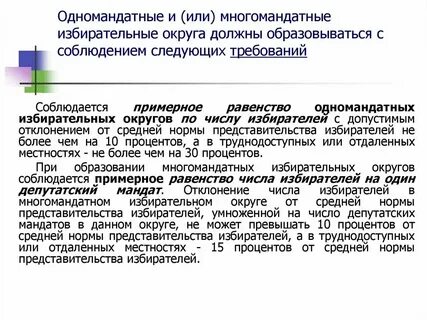 Мандаты какая избирательная