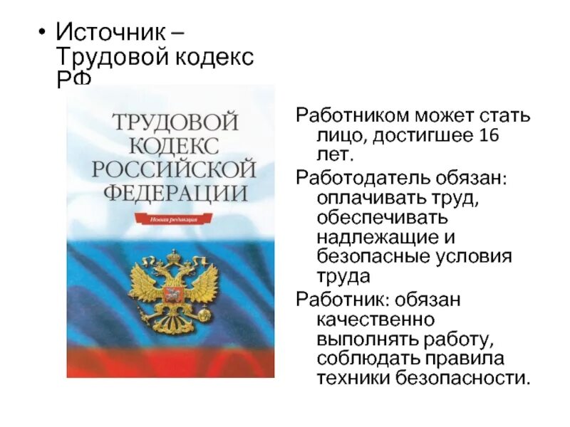 Что такое работа по трудовому кодексу. Что такое работа по трудовому кодексу
