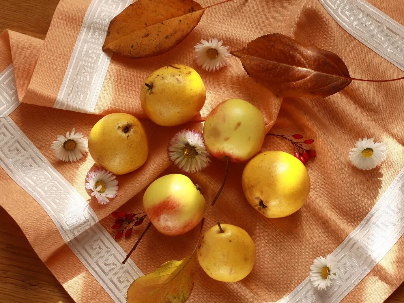 Фруктовый лист. Красивое яблоко. Желтые яблоки на столе. Осенняя Эстетика яблоки. Натюрморт с желтыми яблоками.