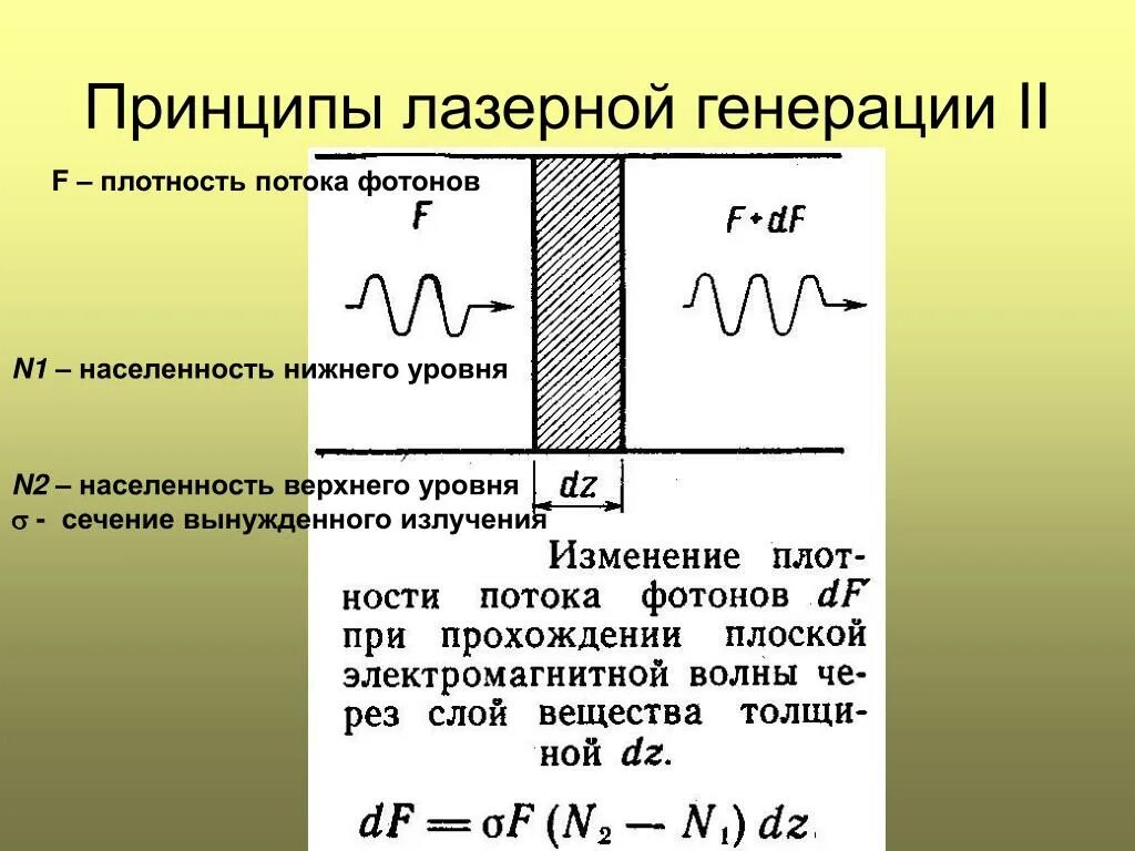 Излучение фотона это. Плотность потока фотонов. Плотность мощности потока лазерного излучения. Вынужденное излучение лазеры. Плотность потока энергии лазерного луча.