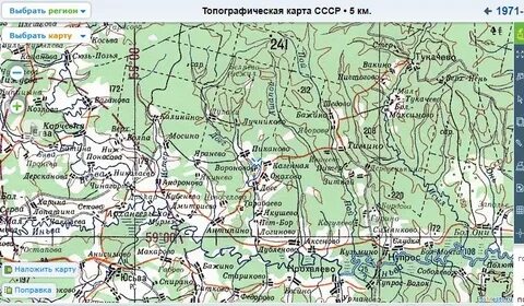 Карта деревни края