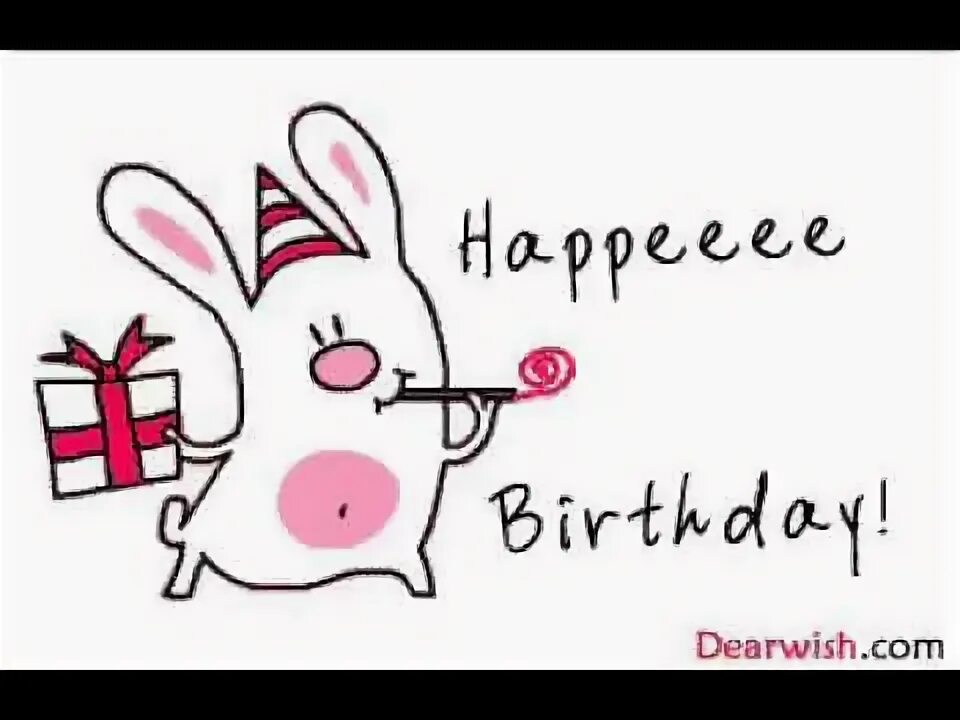 Гифки смешные и прикольные с днем рождения. Кролик поздравляет с днем рождения. Анимация с днем рождения смешные. С днём рождения гифки прикольные. С днем рождения гиф смешные.