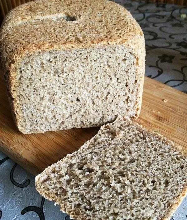 Хлеб из цельнозерновой муки без кефира