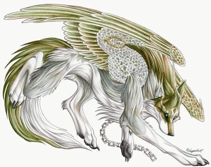 Симуран Славянская мифология. Симуран крылатый волк. Симаргл Симуран. Симуран волкодав. Изобразить мифическое существо