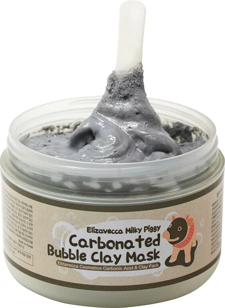 Piggy carbonated bubble clay mask. Маска elizavecca milky piggy carbonated bubble clay. маска elizavecca bubble clay mask. elizavecca очищающая глиняно-пузырьковая маска milky piggy carbonated bubble clay mask, 100мл. маска для лица elizavecca carbonated bubble clay mask, 100 мл.