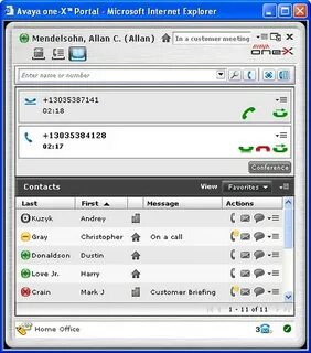 Avaya one x