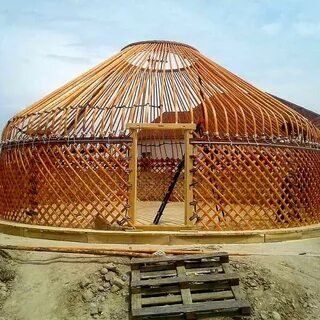 Деревянный каркас юрты