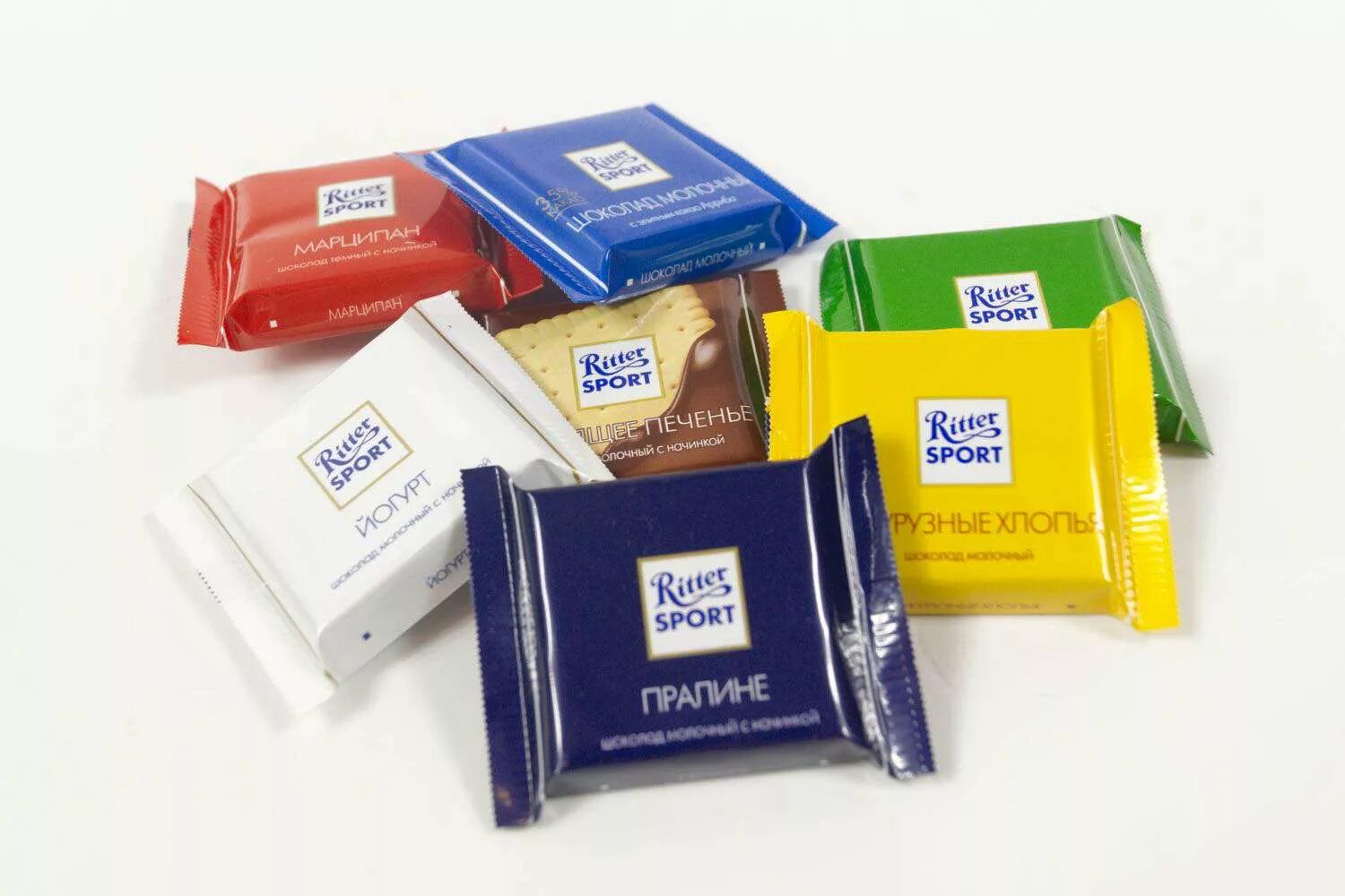 Шоколад Ritter Sport мини Ассорти 7 вкусов 500гр - купить с доставкой по выгодны