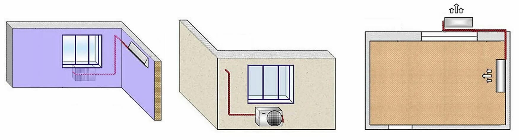 Правила установки кондиционера в квартире. Схема монтажа внутреннего блока кондиционера. Схема стандартного монтажа кондиционера. Внешний блок сплит системы схема установки. Схема монтажа наружного блока кондиционера.