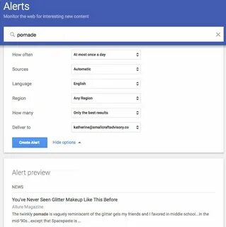 Google alerts