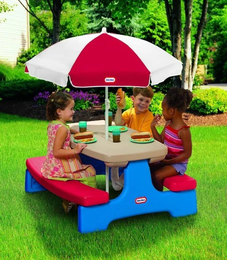 Little tables. Little tikes столик с лавочками. little tikes большой стол для пикника 466а. little tikes picnic table. стол и стулья для пикника с зонтом little tikes.