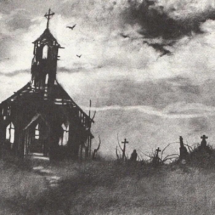 церковь на черном фоне. черный приход. черный приход. церковь холаваллур исландия. черная часовня.