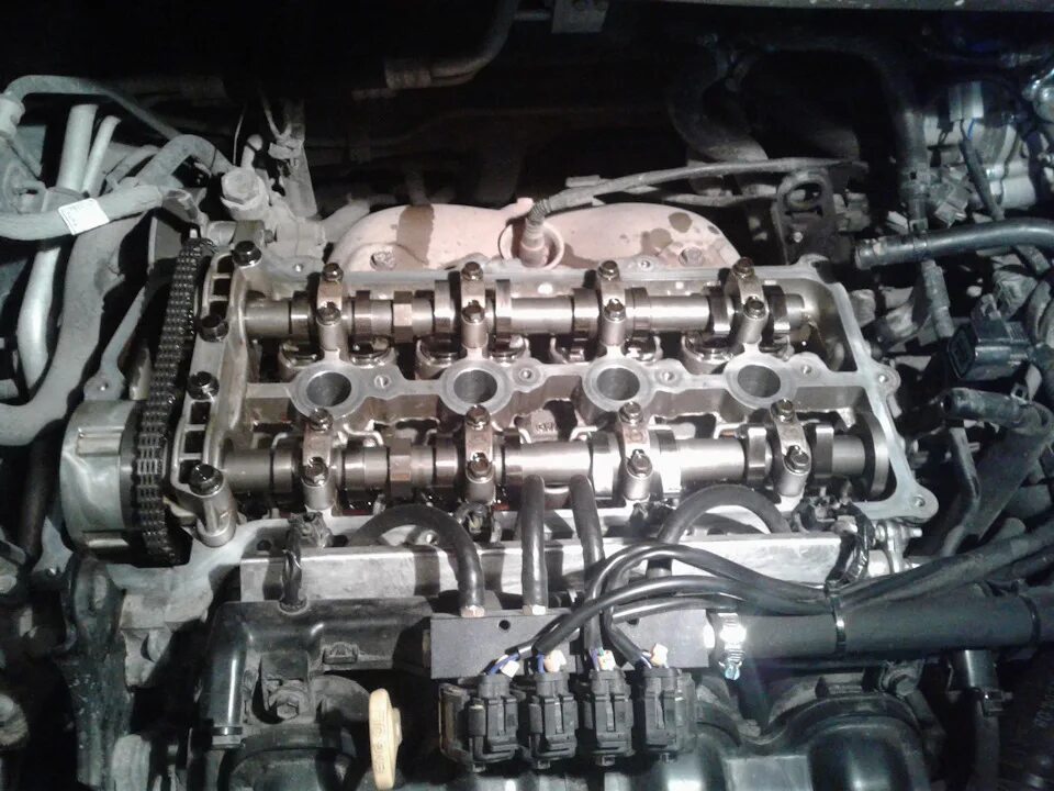 Зазоры клапанов солярис 1. Двигатель хендай солярис клапана. 4. 4. 6.