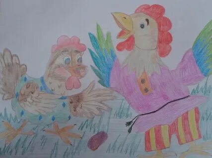 Рисунок петушок и бобовое