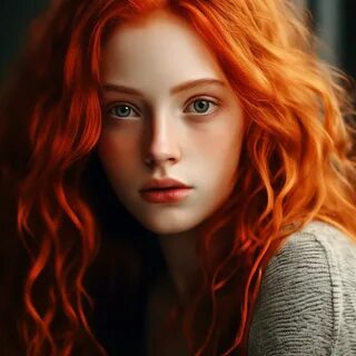 Юная рыжая девочка
