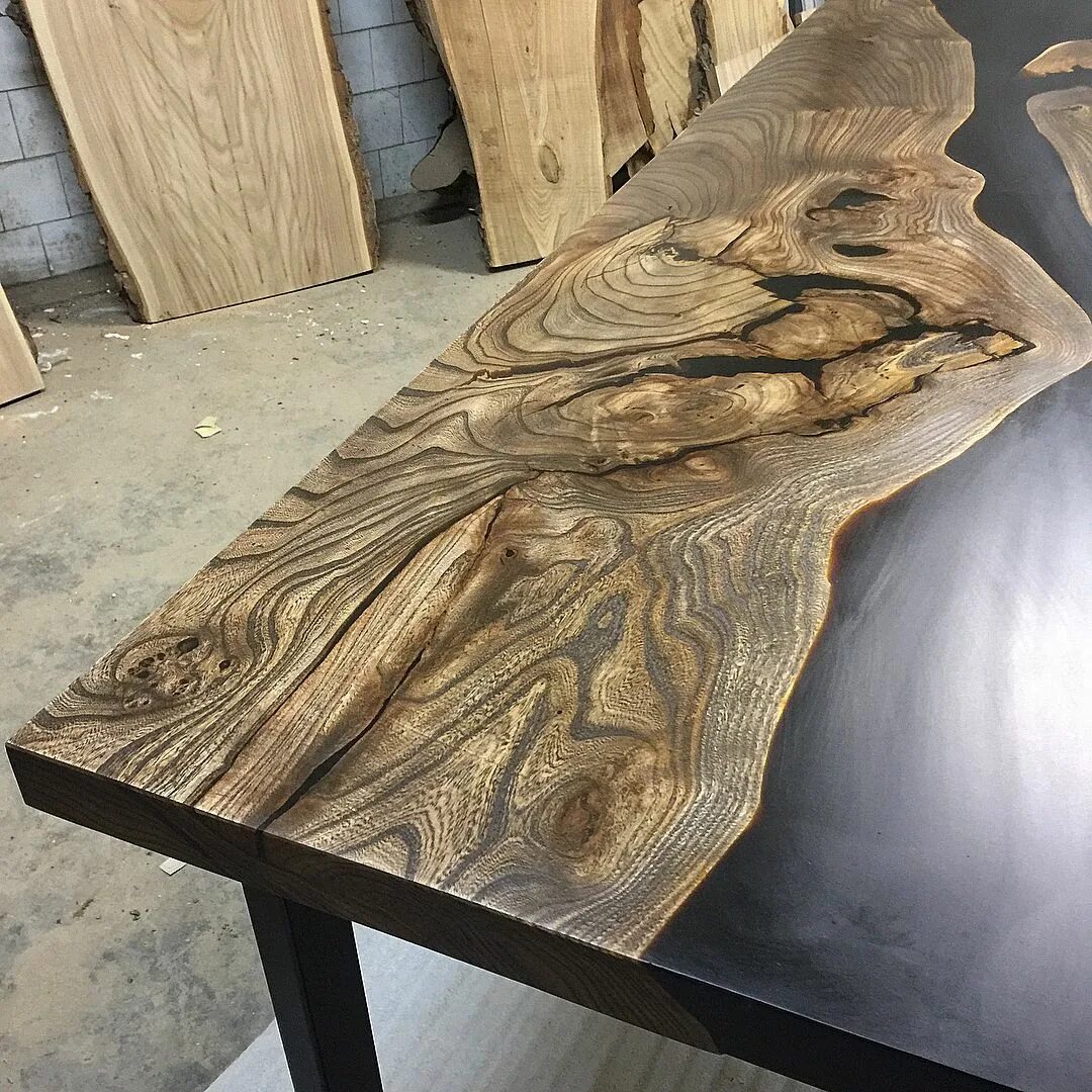 Столешницаизэпоксидноисмолы. Арт бетон скульптура. Литое дерево. Литое дерево. Стол из металла и дерева.