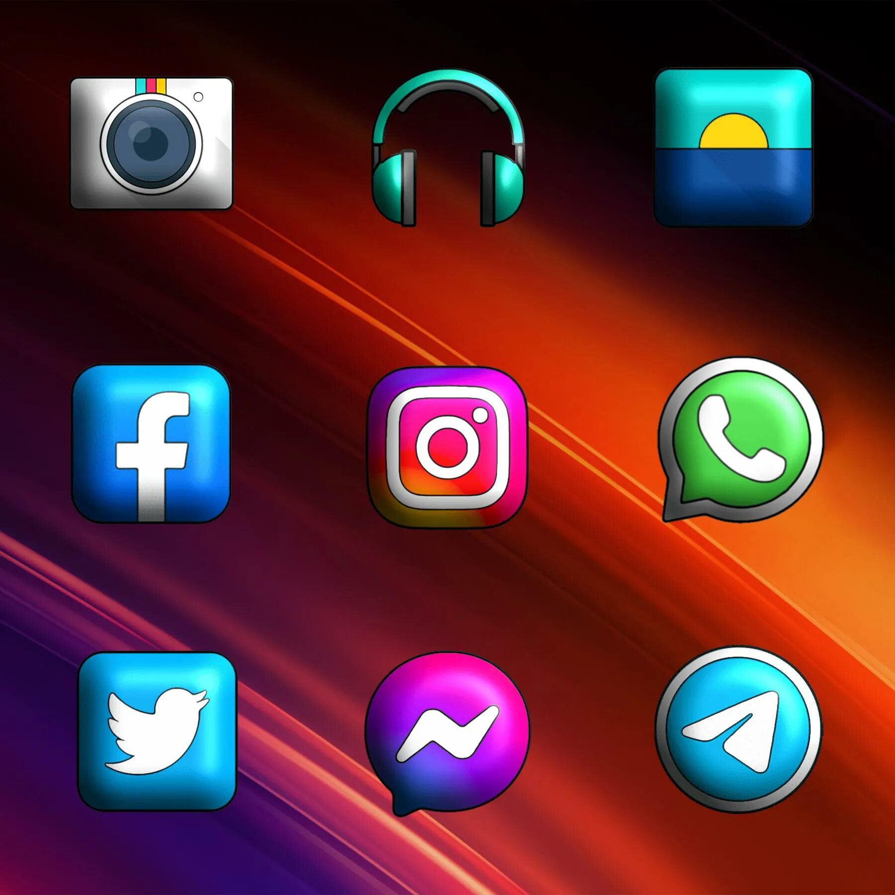 Icon pack для андроид. Иконки пак для андроид 3d. 3д icon Pack. Oxygen icon Pack.