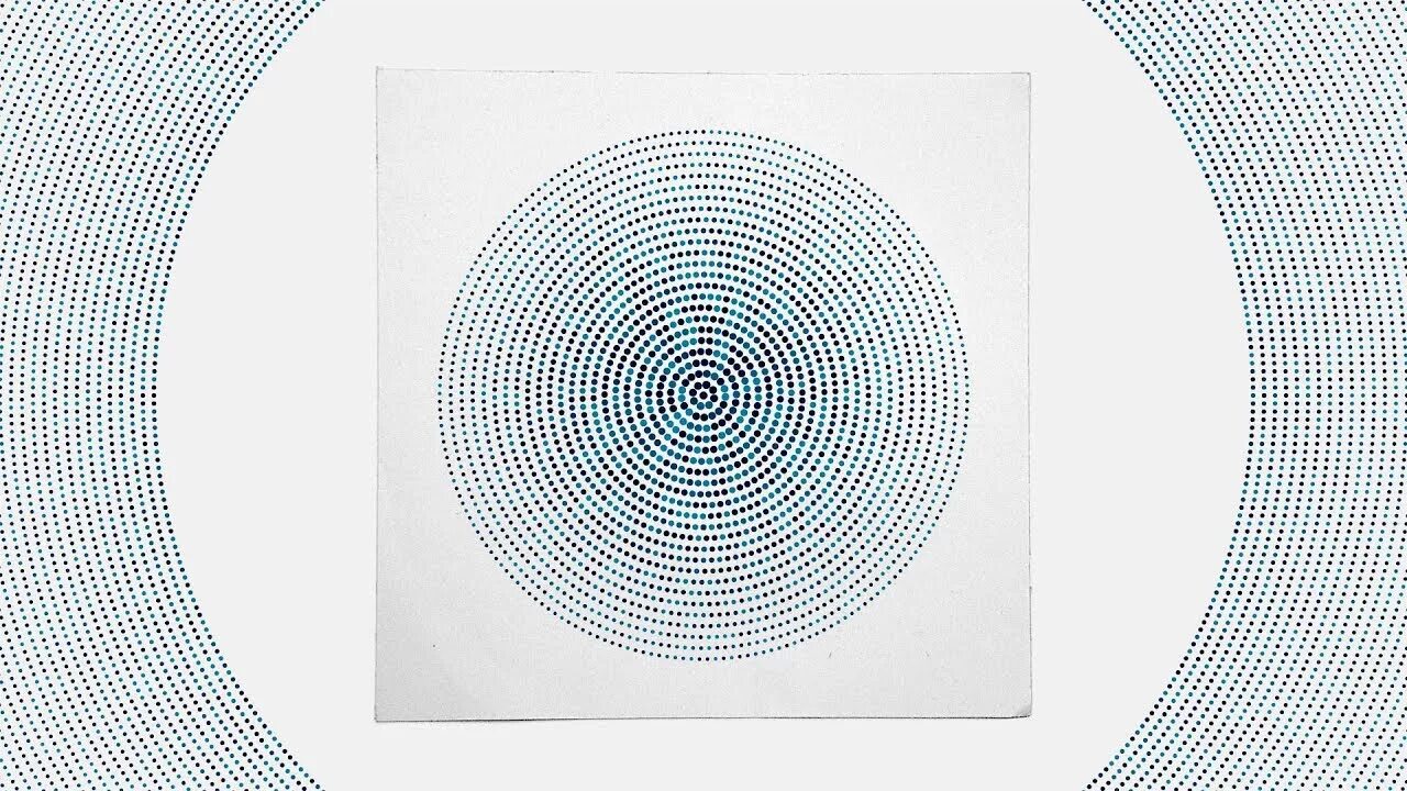 Processing draw. Circle pattern for mark. processing code art]. grid patterns mind task. processing sound  audio-visual print 03 (creative coding art).