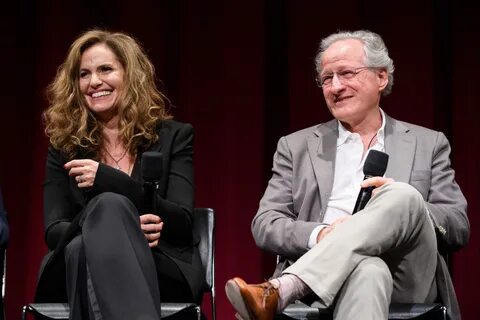 Actress Amy Brenneman (left) and Director/Producer/Writer Michael Mann.