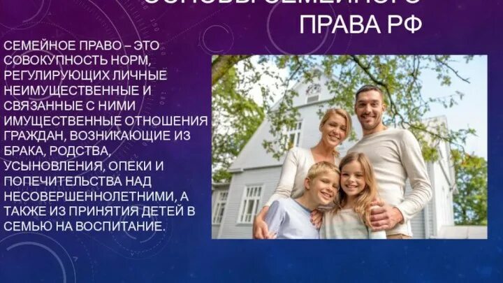 Проект право на семью