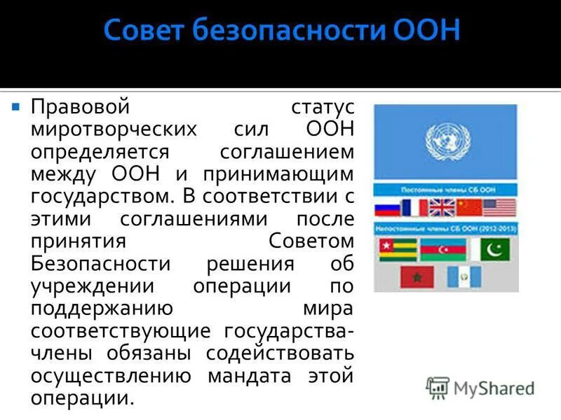 Решение о создании организации объединенных наций