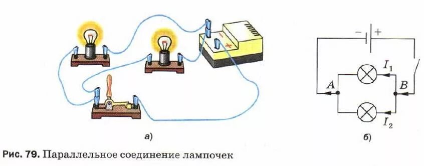 Параллельное соединение электроламп схема. Параллельное соединение электрических ламп схема. Параллельное соединение 2 лампочек схема. Нарисуйте схему параллельного соединения ламп.