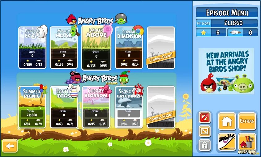 Birds chrome. Angry Birds Seasons Summer Pignic. Angry Birds Chrome. Angry Birds in Summer Pignic. Экран главного меню Angry Birds Chrome.