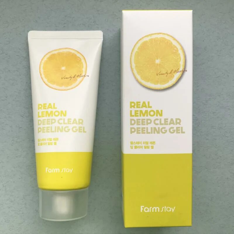 Deep clear peeling gel. Farm stay Lemon Deep Clear peeling Gel. Real Lemon Deep Clear peeling Gel. Пилинг-гель с лимоном Farmstay real Lemon Deep Clear peeling Gel. Farmstay пилинг-гель для лица Deep Clear peeling Gel real Lemon, 100 мл.