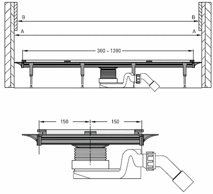 Трап hl90pr-3000 с сухим сифоном чертеж. Какой минимальной ширины должны быть трапы. Душевой лоток alcaplast apz1 850. Душевой поддон пол трап схема. Душевой поддон трапеция 100х100.