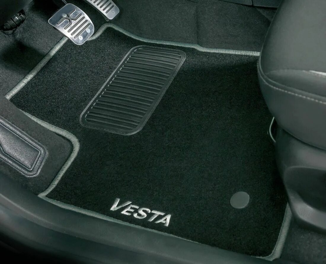 Ковры салонные модельные высокий борт 3D с подпятником для Lada Vesta 2015-, Эле