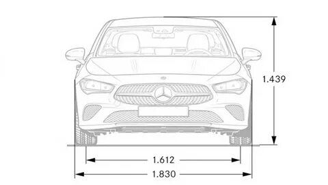 Мерседес cla размеры