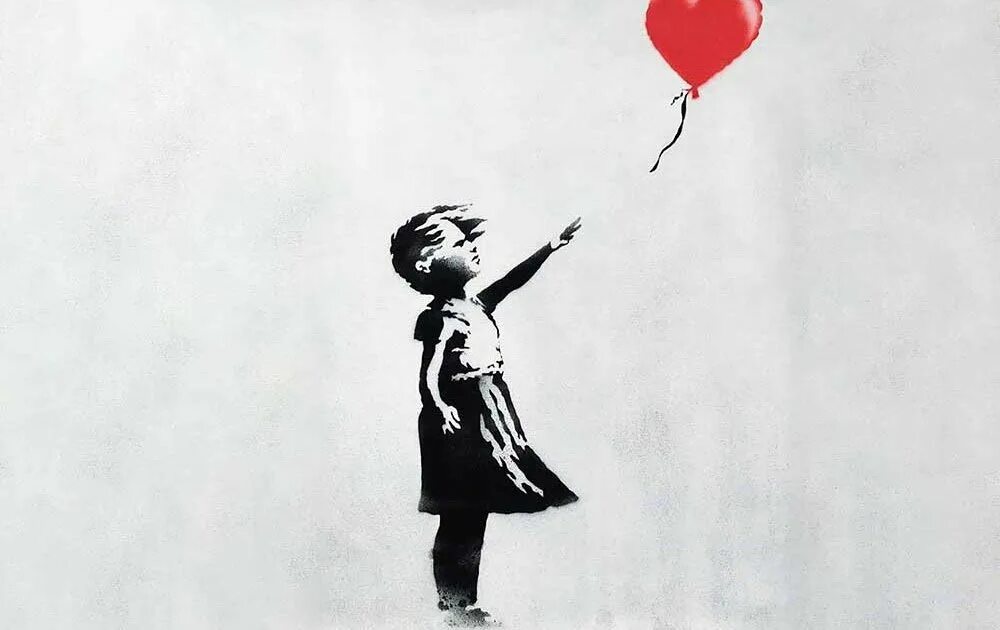 Banksy девочка с шариком оригинал. Девочка с воздушным шаром banksy. Бэнкси девочка с шаром. Бэнкси девочка с воздушным шаром. Бэнкси девушка с шаром.
