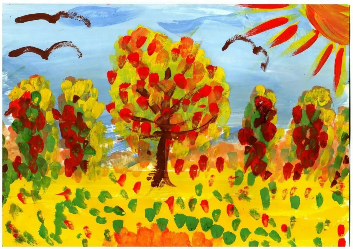 1 кл уроки изо. Рисование осень. Рисование для дошкольников. Рисунок осень. Рисунок на тему Золотая осень.