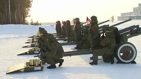 С 23 февраля артиллерия