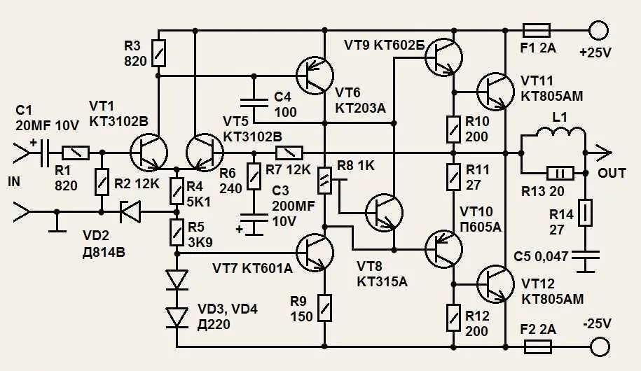 Мощность унч. Схема усилителя мощности на транзисторах кт 808. Схема усилителя мощности на 500 ватт. Схема усилителя мощности на транзисторах кт818 кт819. Схемы усилителя мощности на транзисторах на 500 ватт.