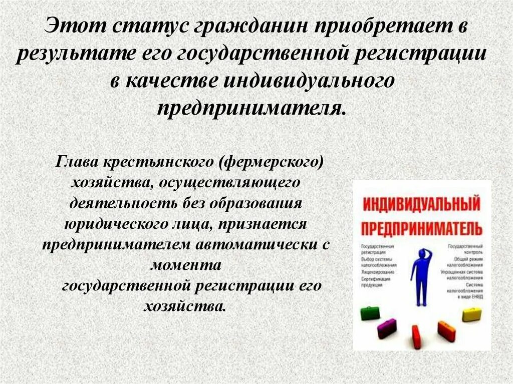 Гражданин б приобрел в магазине игрушку. Качества индивидуального предпринимателя. Индивидуальный статус гражданина. Индивидуальный предприниматель и его статус. Доклад на тему правовое положение индивидуальных предпринимателей.