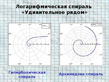 Спирали в системе координат