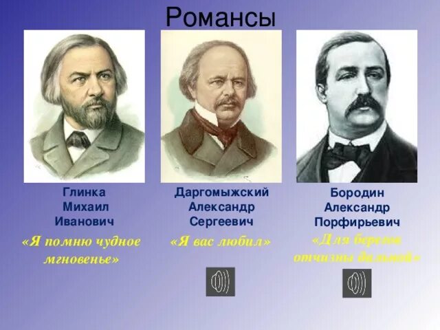 Композитор название романса. Романсы русских композиторов. Композиторы романсов. Композиторы авторы романсов. Русские композиторы и их романсы.