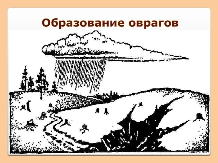 Как образуются овраги 3 класс окружающий мир