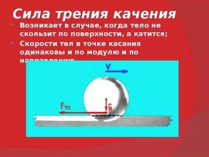 Сила трения направлена в сторону движению