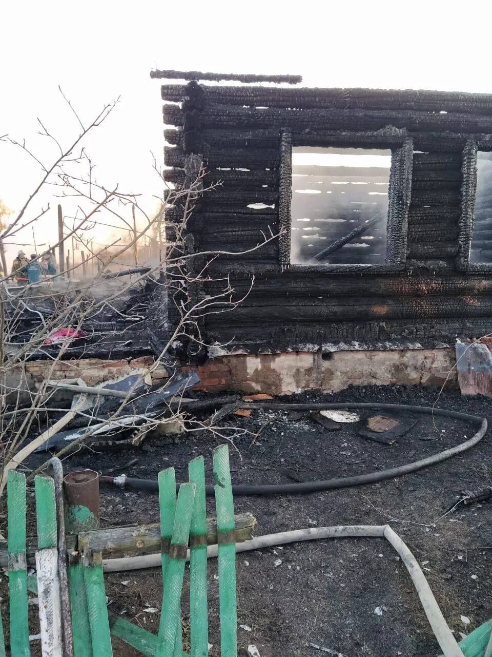 Сгорел дом в нижнем