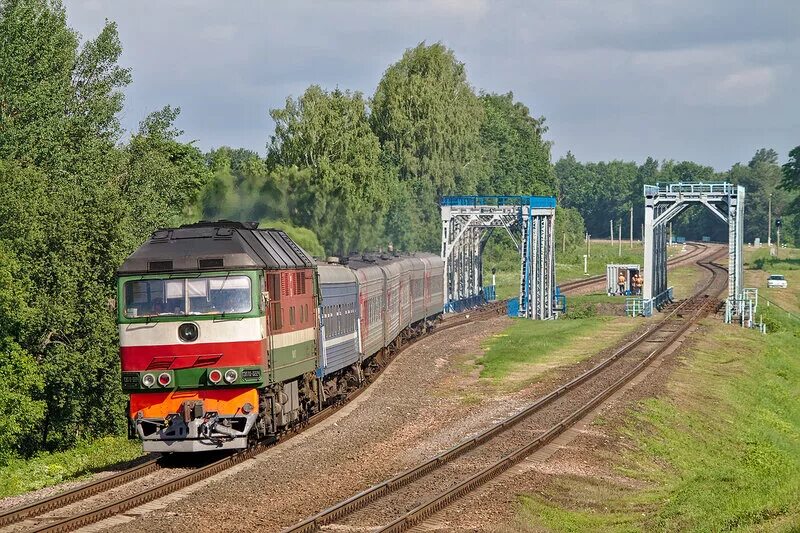 Тэп70 СВЖД. Витебская железная дорога. Белорусские поезда. Белорусские электрички.