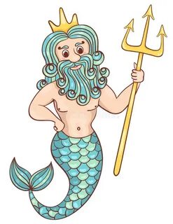 Как нарисовать морского царя