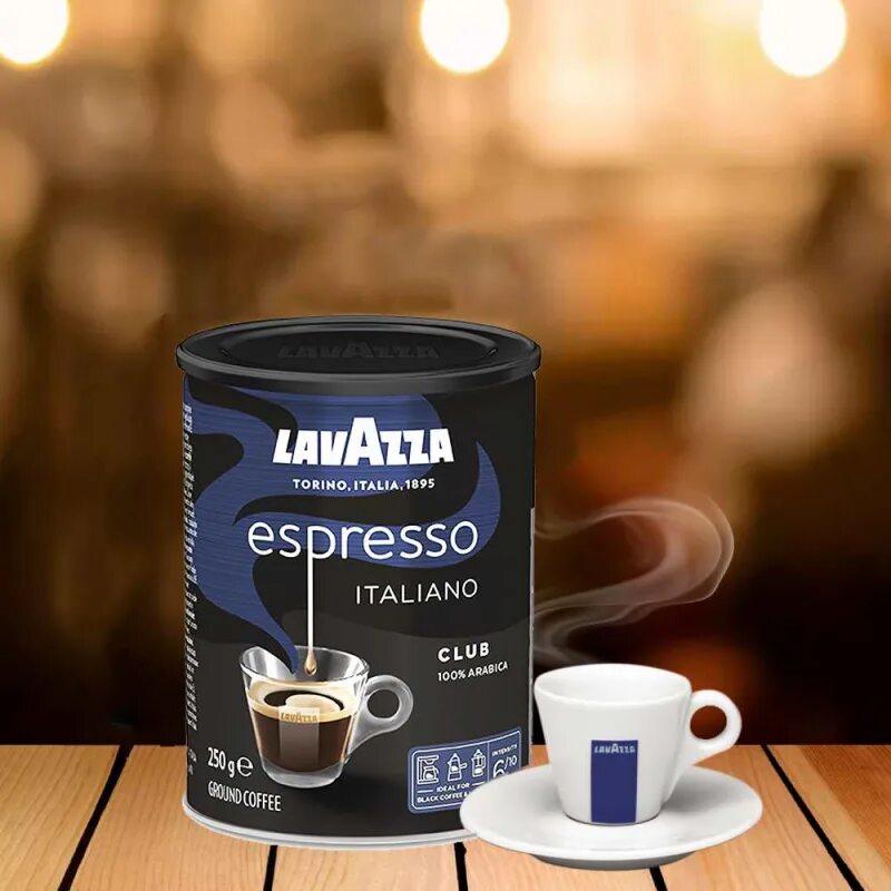Кофе молотый lavazza 250 г. Lavazza Club 250г. Lavazza Espresso italiano Club, 250 г. Лавацца клаб ж/б. Lavazza кофе жестяная банка.
