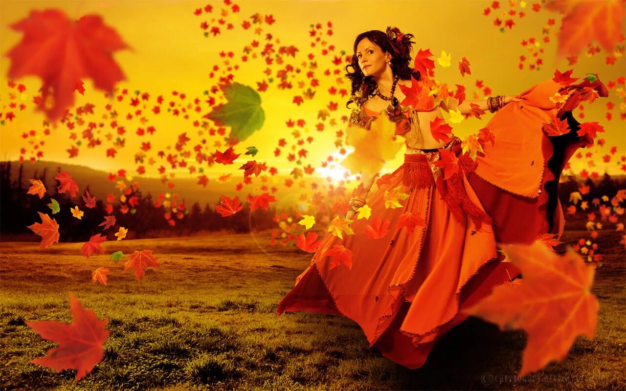 Осенние листья для танца. Фея осени. Танец осенних листочков. Волшебница осень. Осенний вальс.