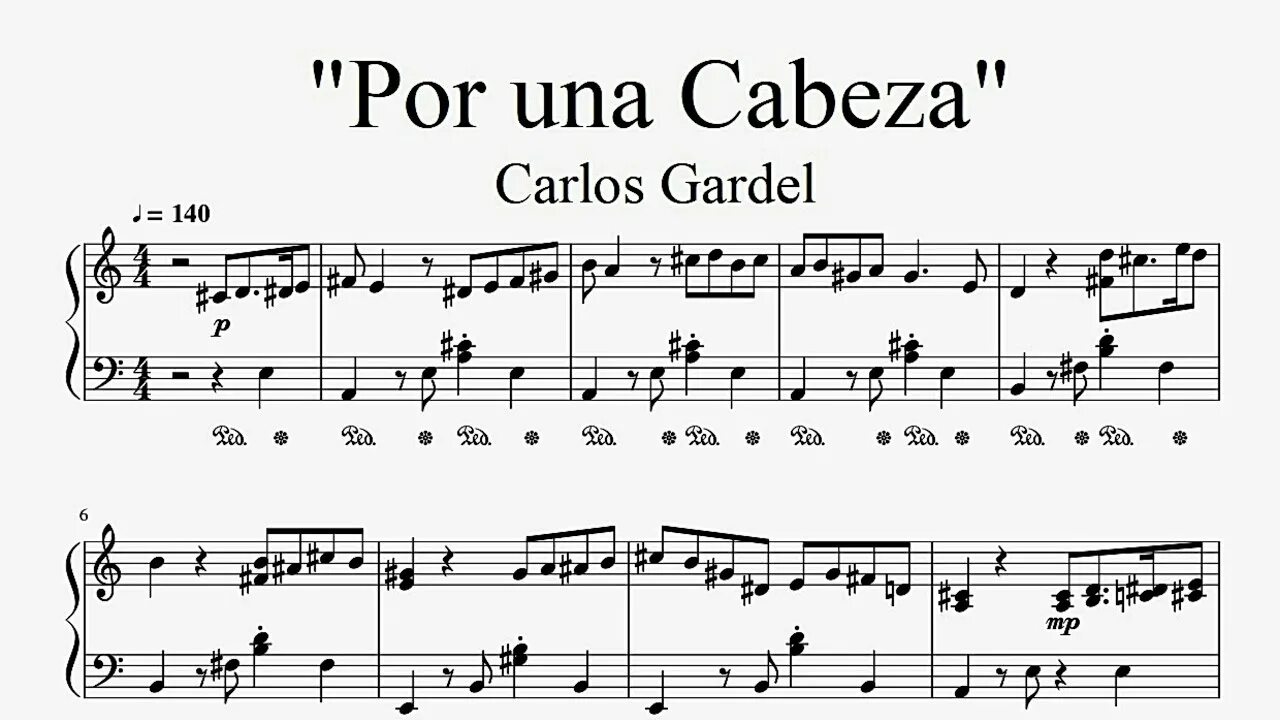 Por una cabeza carlos. Пор уна кабеза ноты. гардель пор уна кабеза ноты. танго уна кабеза ноты. por una cabeza carlos gardel ноты для фортепиано.